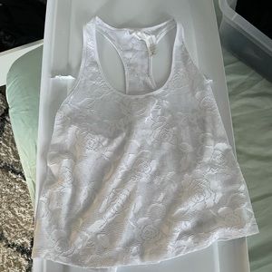 Fabletics floral mesh tank